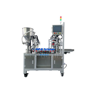 Máquina automática de enchimento de creme líquido com dois tons rotativos