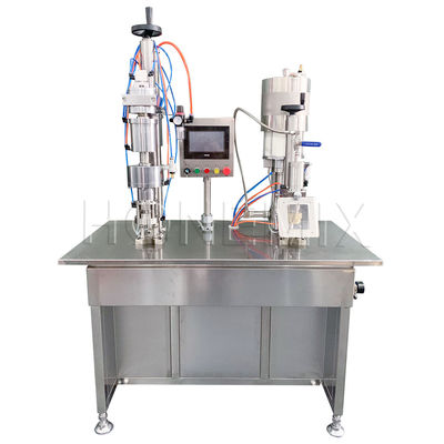 Máquina semi-automática de enchimento de gel capilar com spray hidratante e aerossol