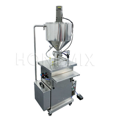 Equipamento de enchimento de cera cosmética frasco de creme garrafa máquina de enchimento aquecida com misturador