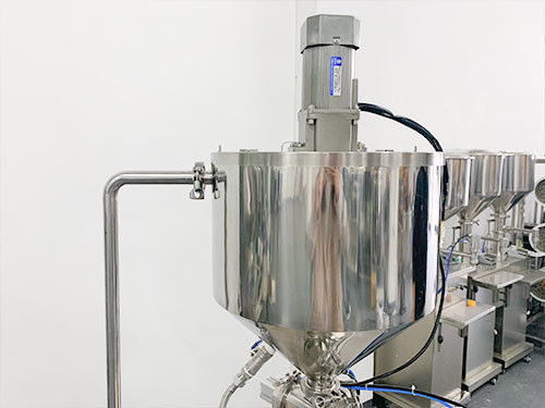 Equipamento de enchimento de cera cosmética frasco de creme garrafa máquina de enchimento aquecida com misturador