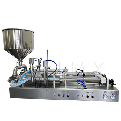 Máquina de enchimento de detergente de gel desinfetante horizontal