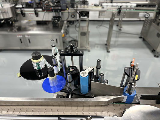 Máquina elétrica automática horizontal de rotulagem de frascos pequenos