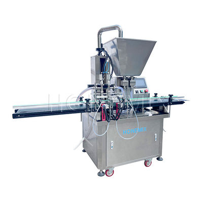 Máquina de enchimento automática de engrenagens, bomba de engrenagem, loção de banho, duas cabeças, material de alimentação pneumático
