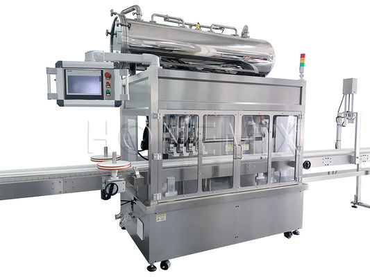 Máquina de enchimento de creme de rastreamento de servo pistão máquina de tampa
