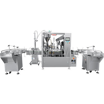 Máquina automática de enchimento de creme cosmético Máquina rotativa de enchimento de garrafas
